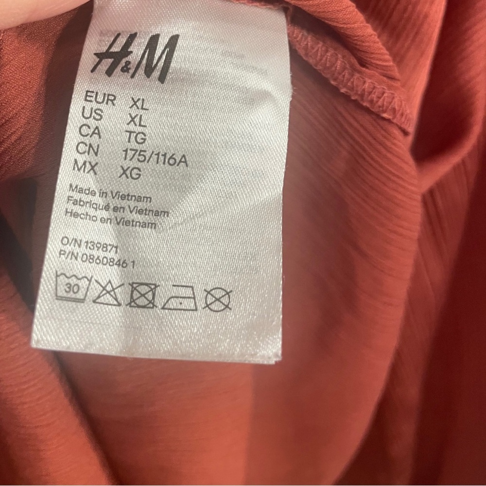 H&M Rust Blouse - Picture 4 of 4